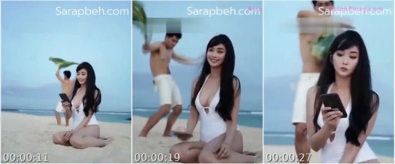 Boobs ni Alodia Gosiengfiao sexy in bikini sa beach