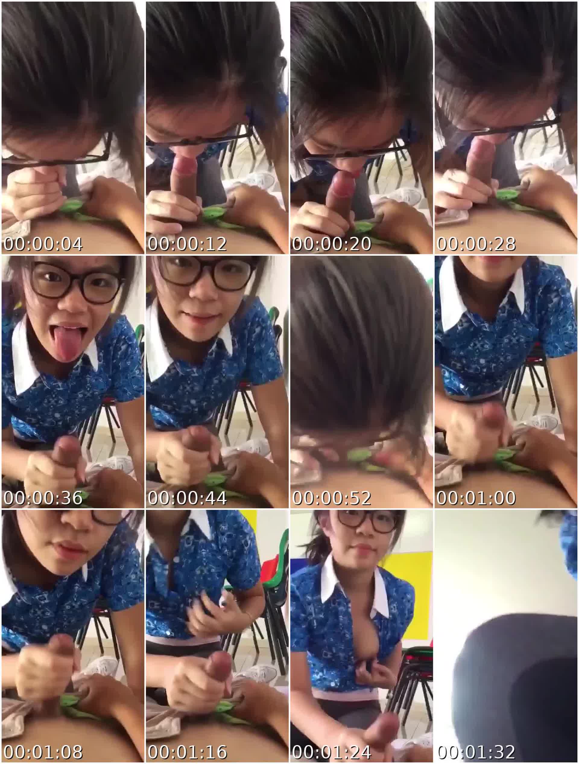 Blowjob kay classmate sa classroom