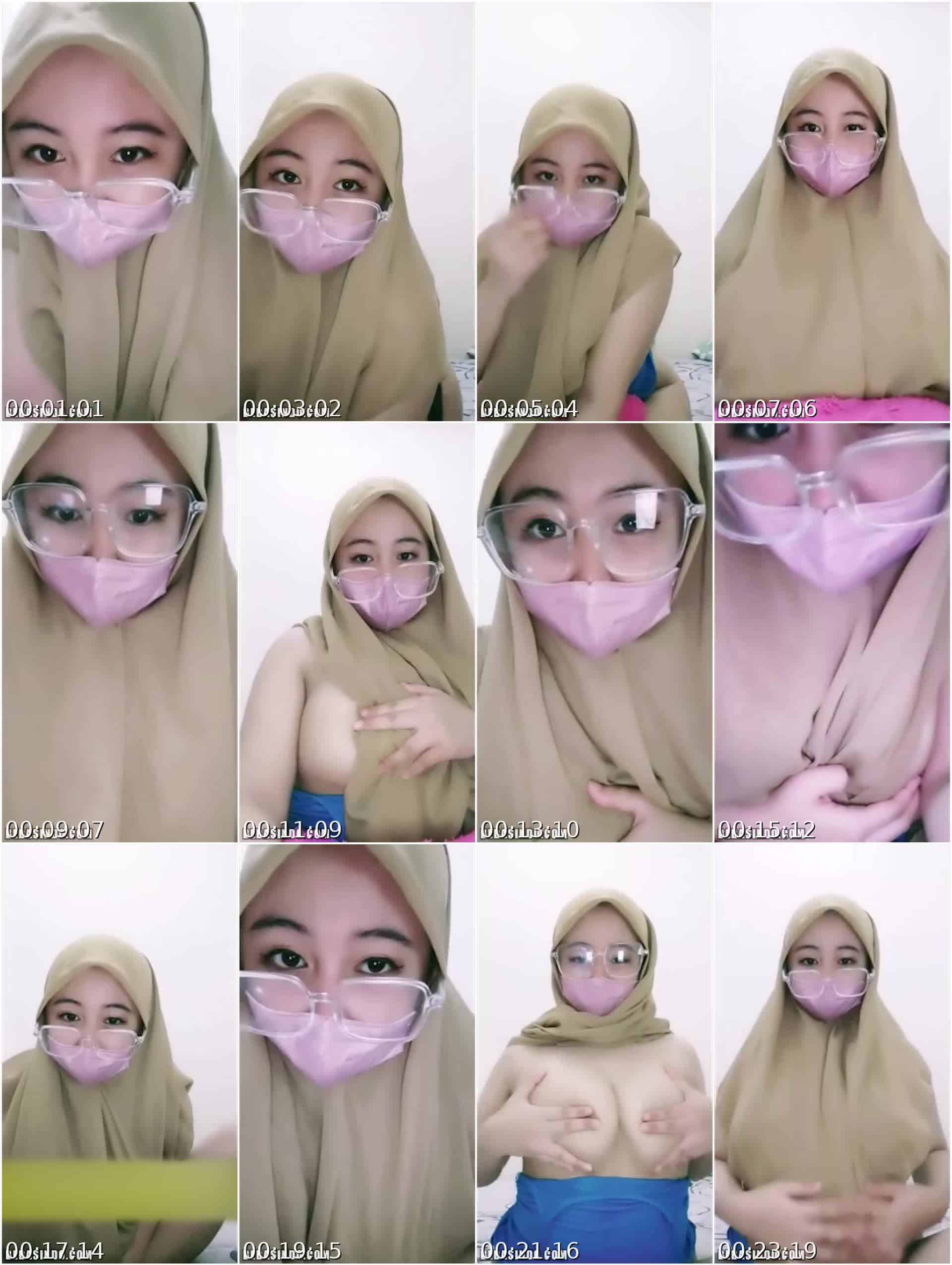 Bokep Indo Ukhti Hijab Kacamata Pamer Toket Gede