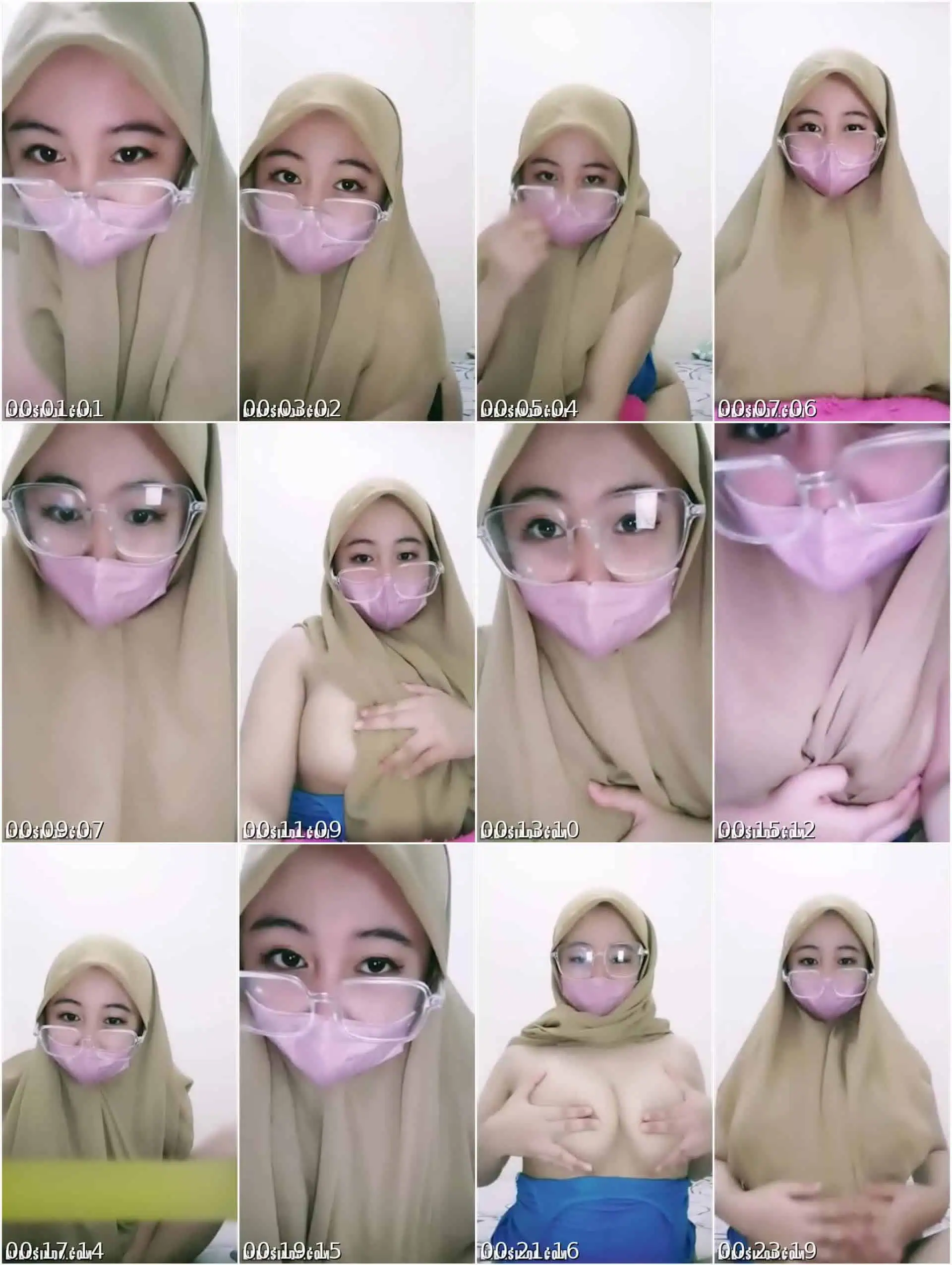 Bokep Indo Ukhti Hijab Kacamata Pamer Toket Gede