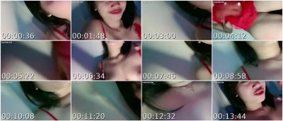 Bokep Indo VCS Colok Memek Pinkiss Lingerie Merah