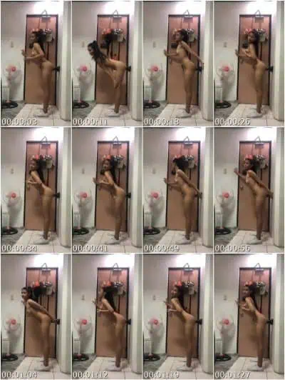 Nagpatira si Leia sa pader na may tite