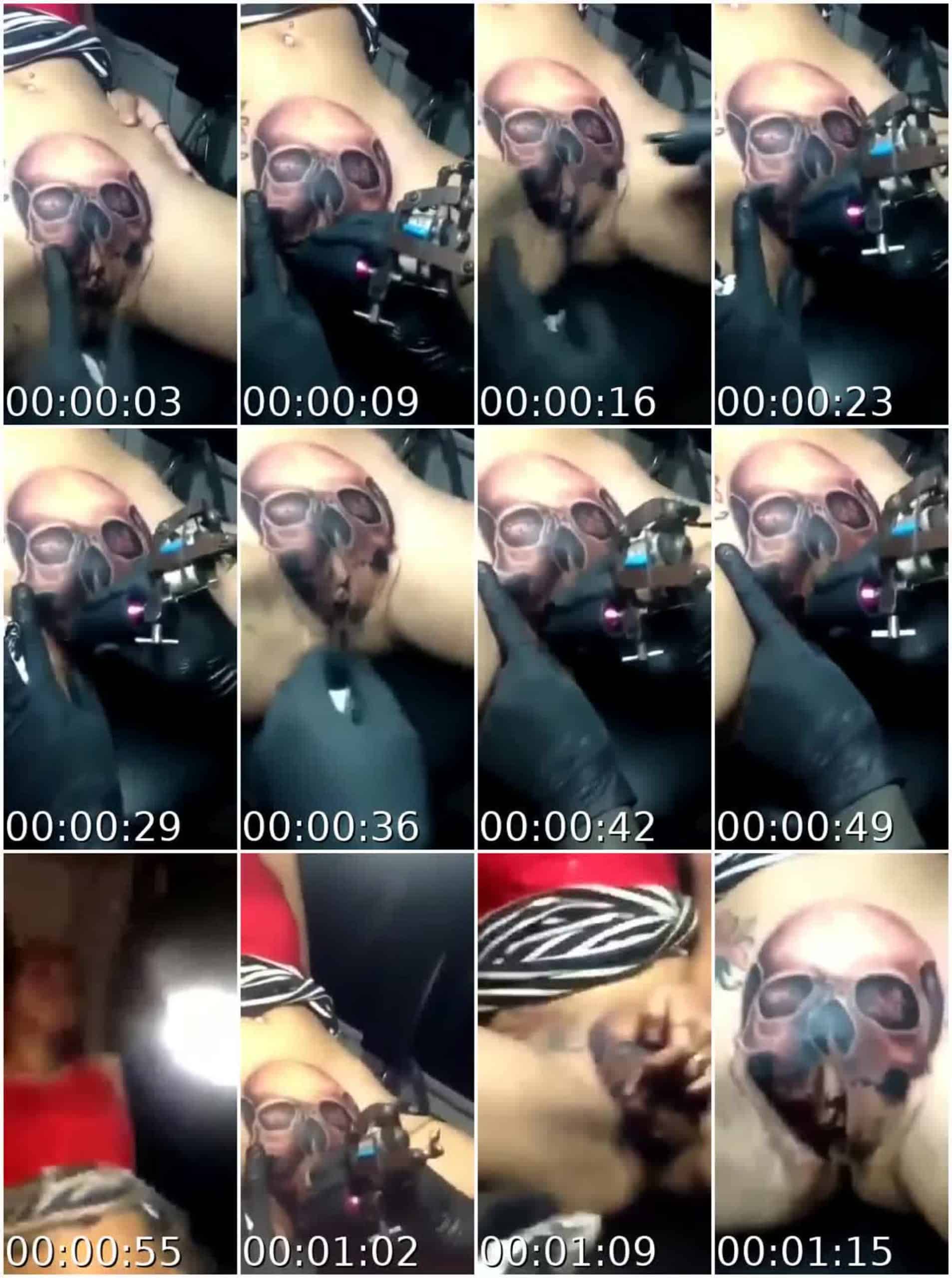 Pinay Lakas Tama Nagpa-Tattoo Sa Wasak Na Puke