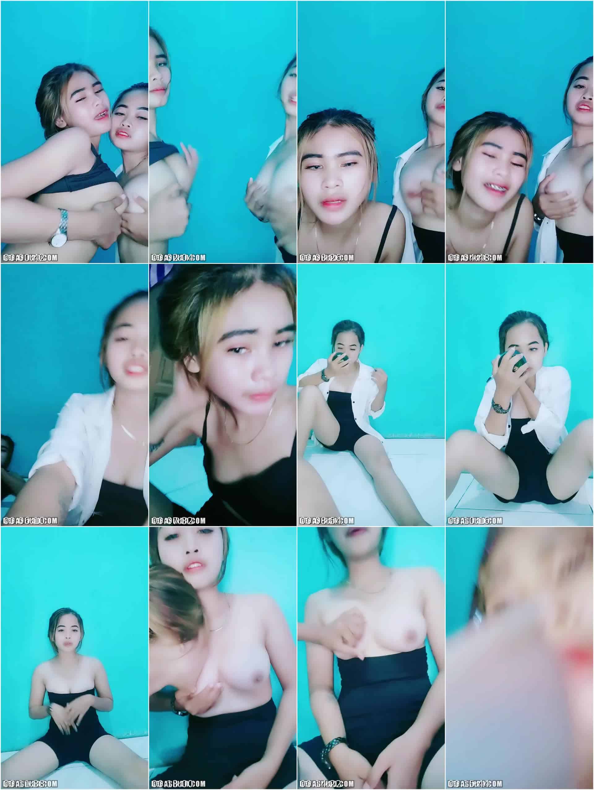 Saling Adu Toket Abg Pasangan Lesbi