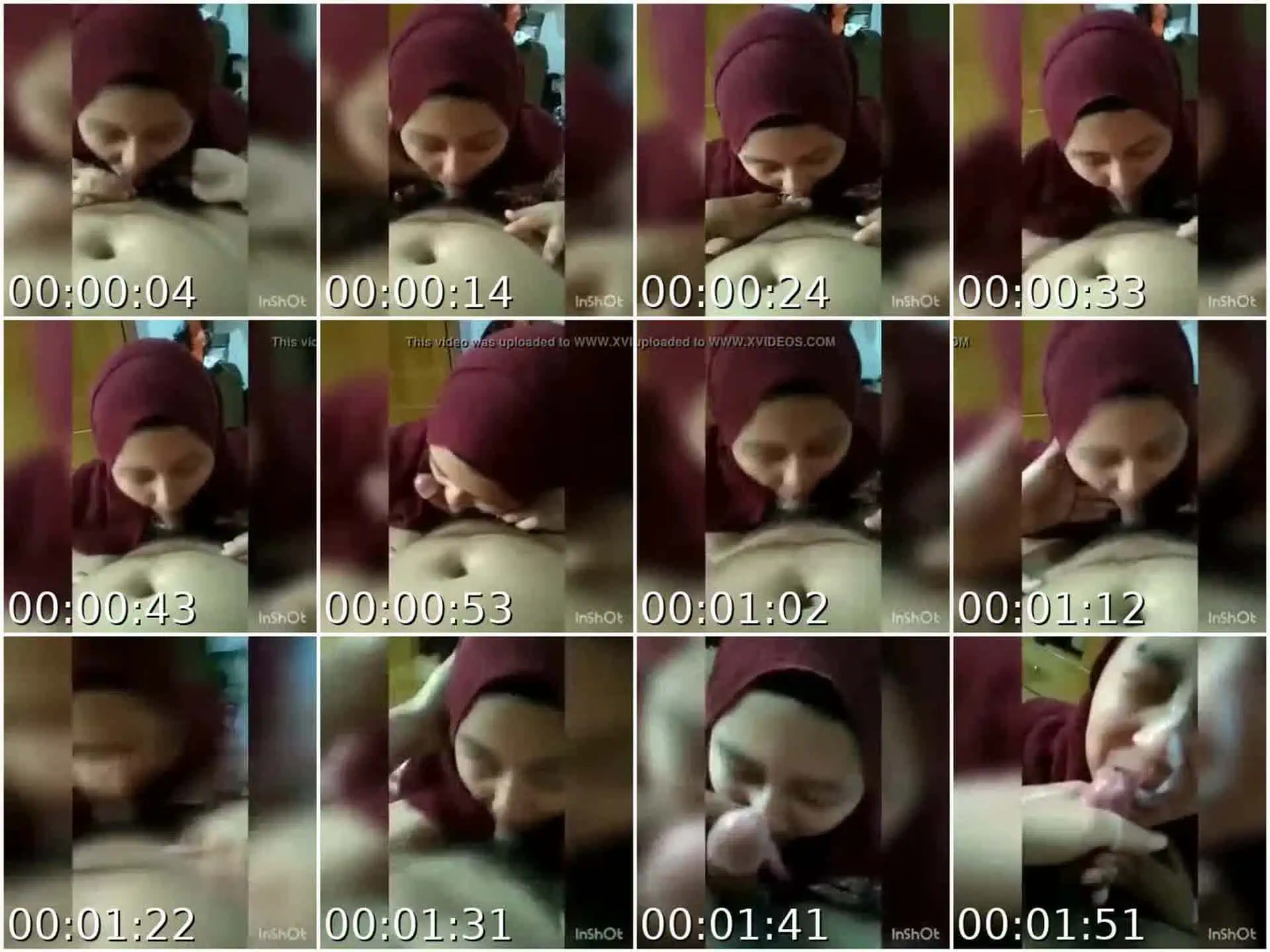 Jilbab Crot Di Muka